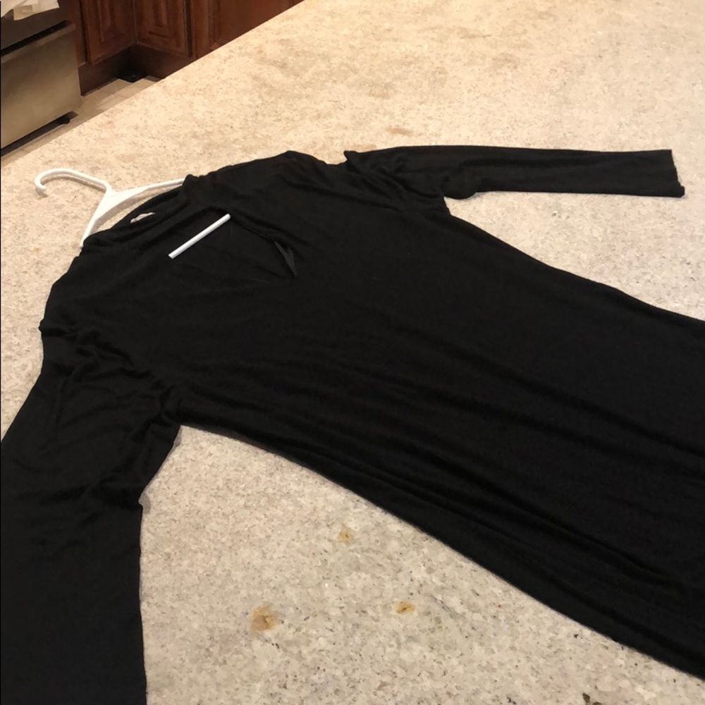 Black choker dress